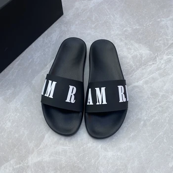 2023 Нови Чехли, мъжки модни маркови улични дишащи сандали с писмото принтом AMR за мъжки, летни спортни нескользящие чехли за двойки