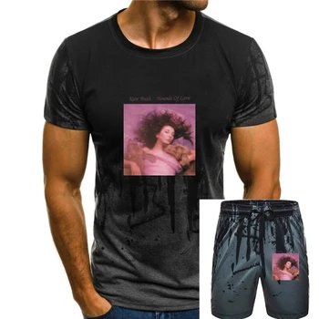 Новата мъжка мода памучен тениска с къс ръкав Kate Bush Hounds Of Love, модерен мъжки памучни ризи, тениски, потници