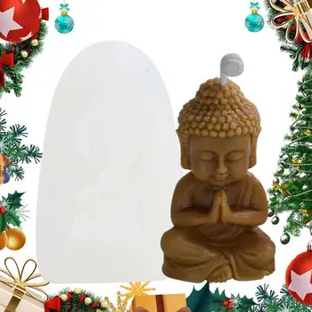 Нова Силиконова форма за Свещи на Буда 3D Фигурка на Буда Дизайн на Буда Фестивал 