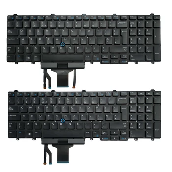 Британската клавиатура за лаптоп Dell Latitude E5550 E5570 E5580 E5590 E5591 Precision M3520 M3510 M7510 M7720 M7520 M7720