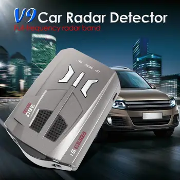 Автомобилен Радар детектор V9 английски и руски Език Гласов Сигнал За Скоростта на автомобил