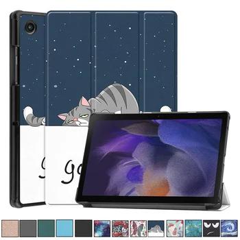 Калъф за таблет Samsung Tab A8 10.5 инча SM-X200 X205 Калъф С привлекателна Рисувани от Изкуствена кожа Калъф За Galaxy Tab A8 10,5 2021 Калъф Детски