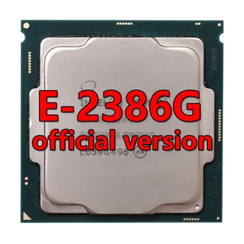 Xeon platiunm E-2386G официалната версия на Процесора 12 MB 3,5 Ghz 6 CORE/ 12Therad 95 W cpu LGA-1200 за дънната платка C256