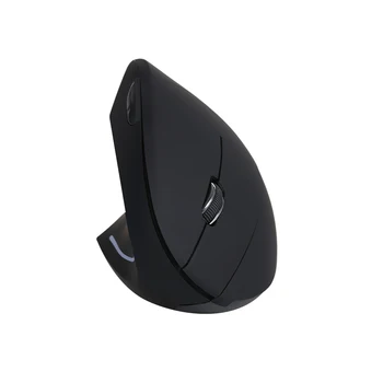 Безжична вертикална мишката 2,4 G за лявата ръка, USB Ергономична оптична мишка за лява ръка с висока точност на регулиране 800/ 1200/ 1600 DPI