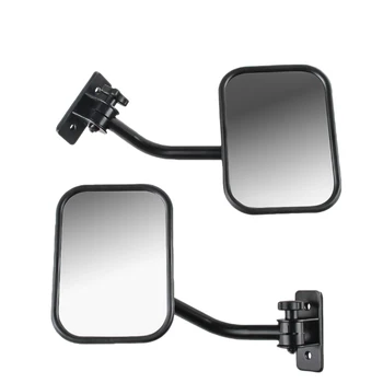Сгъваеми огледала за Jeep Wrangler Tj, Jk, Lj, быстросъемные странични огледала, черна, 2 опаковки