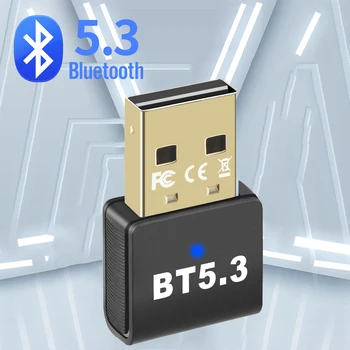 Bluetooth-адаптер за PC, USB Bluetooth 5.3 приемник, Bluetooth 5.0 за слушалки, мишка, клавиатура, музикални аудиопередатчика