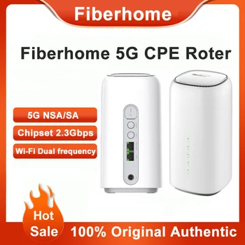 Отключени Fiberhome 5G CPE Вътрешен Път LG6121F Безжичен Модем WiFi Сим-карта НСА + SA Cat19 Мобилна точка за достъп за WiFi 6 Повторител на сигнала