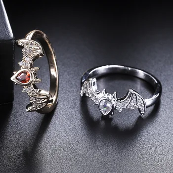 Креативен дизайн, ретро-индивидуално пръстен с циркониевой бухалка за мъже и жени, хип-хоп Тенденция пръстен в стил пънк за мъже, подаръци за партита на едро