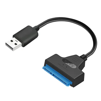 Стандартен кабел-адаптер USB 2.0 SATA 22Pin Конвертор за 2,5-инчов твърд диск