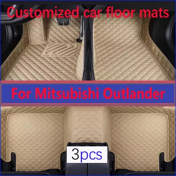 Килими, и автомобилни стелки за Mitsubishi Outlander 2017 2018 2015 2016 2013 2014, автомобилна седалка салон с 5 места, на автомобилни превозни средства