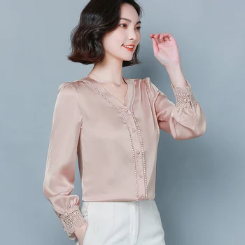 Дамски Ежедневни ризи в корейски стил, Блуза, Дамски блузи, Дамски риза с копчета, Блуза с дълъг ръкав за момичета, Py1881