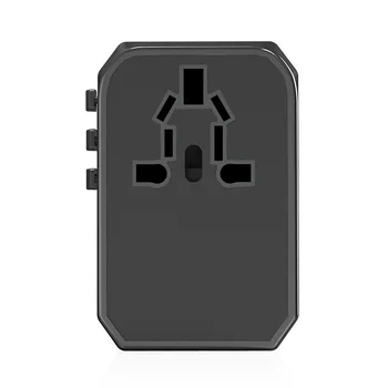 Двоен адаптер за зарядно устройство Type C PD QC USB All in one за пътуване с вилица EU US UK AU, гъвкави гнезда за батерии и зарядни устройства за пътуване