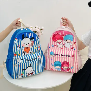 Sanrio hello kitty, Нова детска раница, Сладко училище раница за учениците, Cartoony раница за момчета и момичета, чанта kuromi, чанта през рамо