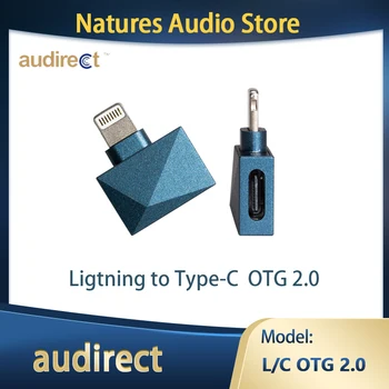 Audirect L/C OTG USB 2.0 OTG Lightning към конектора Type C За iPhone КПР Декодер Усилвател За слушалки