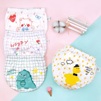 Корейската версия на детско бельо Four Seasons за малки и средни, къси панталони с принтом за момчета, бебета и момичета