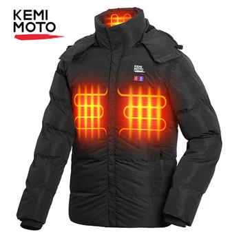 Мотоциклет с топъл яке памучни дрехи палто на Мъже, Жени Банка сила USB отопление яке за ски туризъм зимата топли дрехи