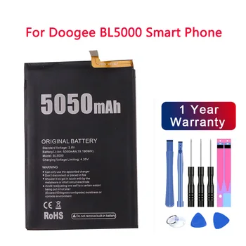 Нов Висококачествен Оригинален Батерия BL5000 5050mAh За Смартфон Doogee BL5000 Резервни Части За Архивиране на Акумулаторни Батерии