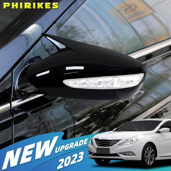 За Hyundai Sonata DN8 2011-2014 Покриване на Страничните Огледала за обратно виждане, Покриване на Крило, Външна Врата, Покритие Корпус от въглеродни влакна