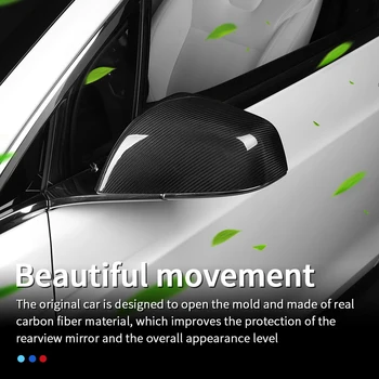 Капакът на огледалото за обратно виждане за tesla model X аксесоари 2016-2023 2024 аксесоари за автомобили tesla model X carbon/аксесоари