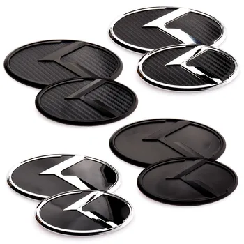 3D ABS Лого K Предната Решетка, Емблемата на Иконата на Задния Багажник Стикер На Колата Стикер За Киа K5 2011-2013 Optima Forte 2009-2014
