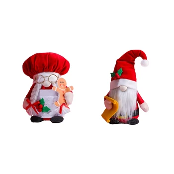 Кукла Red Chef Gnome, меки играчки-Джуджета, Украса за Коледа, Свети Валентин, Сватбени партита, Аксесоари за украса