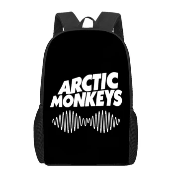 Раница с изображение на Арктика маймуни, Раници за момчета и момичета, ученически чанти за тийнейджъри, раница за всеки ден, студентски чанта за книги, пътен раница