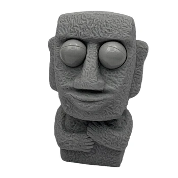 Зашеметяващи гумена играчка Boost Rockman, креативна декомпрессионная Зашеметяващи гумена играчка с топка за лице, без стрес, които намаляват играчки