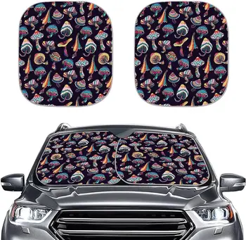 Cartoony Гъби сенника на предното стъкло на превозното средство Сгъваеми Блокове УЛТРАВИОЛЕТОВИ Лъчи Козирка Протектор козирка За поддържане на прохладата на автомобила Универсален