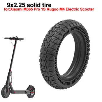 9x2,25 за електрически скутер KUGOO M4, Клетъчна гума, устойчива на плъзгане, оф-роуд твърди резервни части за предното колело