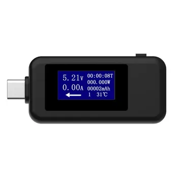 Type-c Многофункционален Двойно USB-Волтметър, Тестер, монитор на защитата, Цифров Волтметър за постоянен ток, измерване на напрежение, за защита за вашето устройство