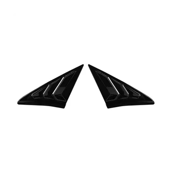Щори на задните странични стъкла Триъгълни Прозорци, щори за Honda Civic Хетчбек 2016-2021 - Ярко черно