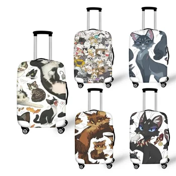 Калъф за багаж Одобрен от Защитник на Пътя на Куфара Cats Гъвкави Миещи се Калъфи за багаж с Котешка тема, Подходящи за багаж размер на 18-32 инча