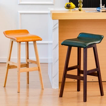 Характеристика на Модерни бар столове от скандинавския Дърво, Луксозен дизайн, Бар столове Лукс, Стол за кухня и хол, мебели Barkrukken SR50BC