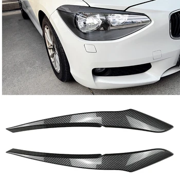 За BMW 1 Series F20 F21 2011-2014 Основна версия на Автомобилни фарове за вежди Налобный фенер Клепач Предна светлина Тампон върху капака на лампата Стикер за произход