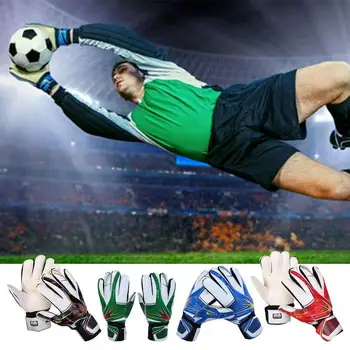 Футболни Вратарские ръкавици Противоударные Дишащи латекс ПУ Ръкавици за защита на ръцете на Вратаря Футбол Аксесоари