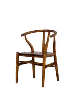 Вкусен Y-образен стол, стол за почивка от масивно дърво, Скандинавски, американски Кафе стол, Модерен китайски Чай стол с облегалка, маса за Хранене, стол