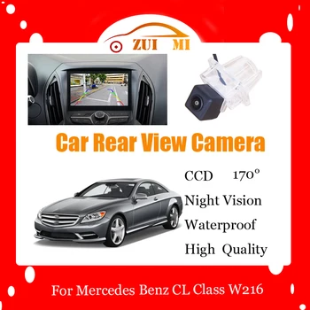 Автомобилна камера за обратно виждане За Mercedes Benz CL Class W216 2007 ~ 2014 Водоустойчива камера за нощно виждане CCD Full HD Резерв парковочная камера