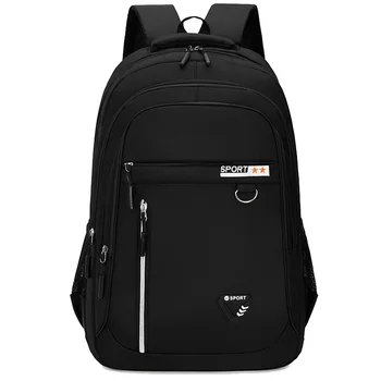Случайни мъжки модерен водоустойчива раница за лаптоп с голям капацитет, училищна чанта за тийнейджъри, пътна спортна училищна чанта за мъже и жени