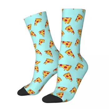 Модни чорапи с изображение, в формата на парчета пица, спортни чорапи за екипажа разпродажба, Всесезонни Супер меки чорапи за екипажа, абсорбиращи потта