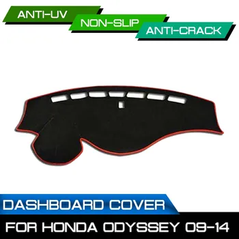 Подложка за арматурното табло на автомобила, мръсен нескользящий подложка за арматурното табло, стикер със защита от ултравиолетови лъчи за Honda Odyssey 2009 2010 2011 2012-2014