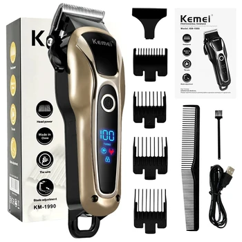 2021 Нов Тример за коса, Електрическа пишеща машина за подстригване, Професионален бръснач, Фризьорски за оформяне на брада, 0 мм, мъжки машина за подстригване на коса, стил на коса за мъже
