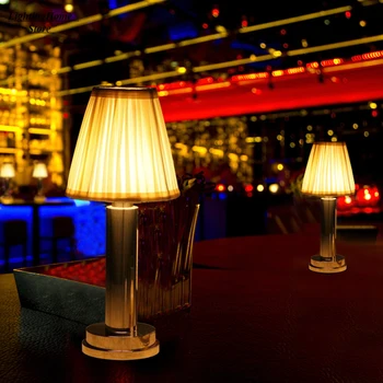Модерна светодиодна настолна лампа, Атмосфера на ресторанта, Безжична Скандинавски Бар Лампа, Кафе Художественото Оформление на Спалнята, лека нощ