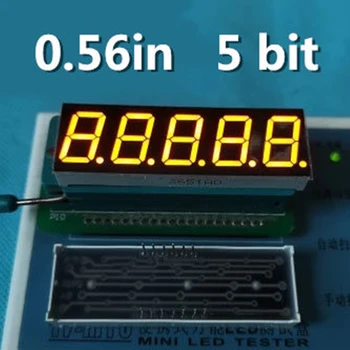 10ШТ 5-битов цифрово клиенти на led дисплея 7-сегментен ЖЪЛТ 0,56 инча на Едро с общ катод 0,56 