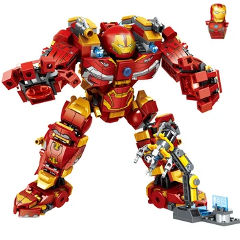 Гореща Marvel Халкбастер Битката за Ваканду Набор от Градивни Блокове Класически Модел на Филма за Супергероях 76274 Тухли Детски Играчки Подарък