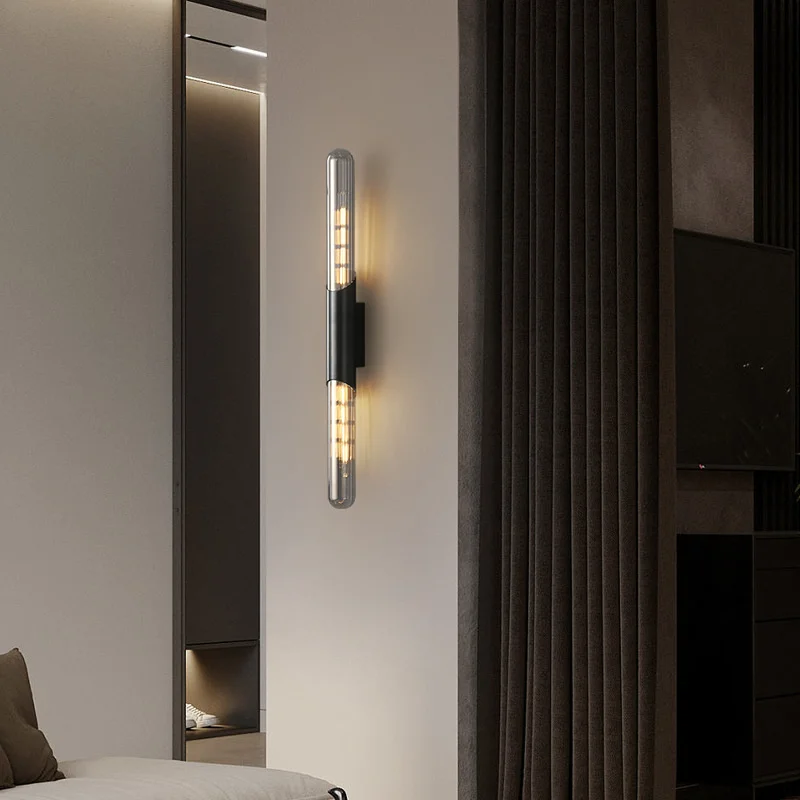 стенен лампа в стил ретро, стенен стъклен лампа luminaria, led стенен монтаж аплици с оленьими рога, водонепроницаемое осветление за баня, апликация, дизайн, стенопис